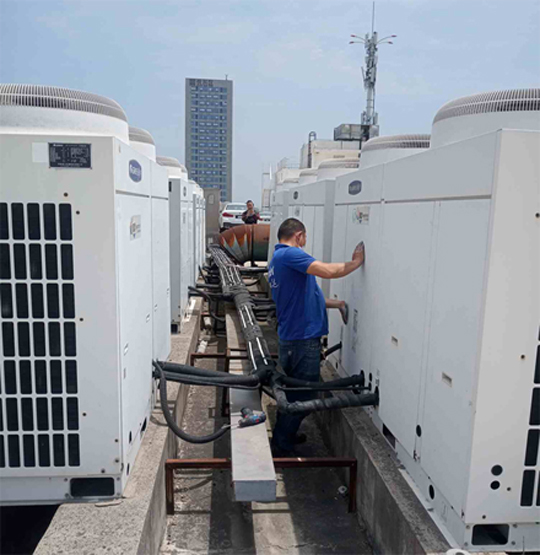 永城中央空调制热和不制冷系统维修方法